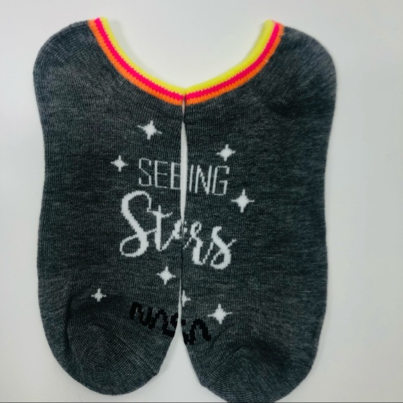 2 Pair NASA Footie Socks Sz. 4-10 NEW - Picture 7 of 8